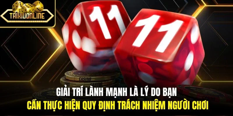 Giải trí lành mạnh là lý do bạn cần thực hiện quy định trách nhiệm người chơi